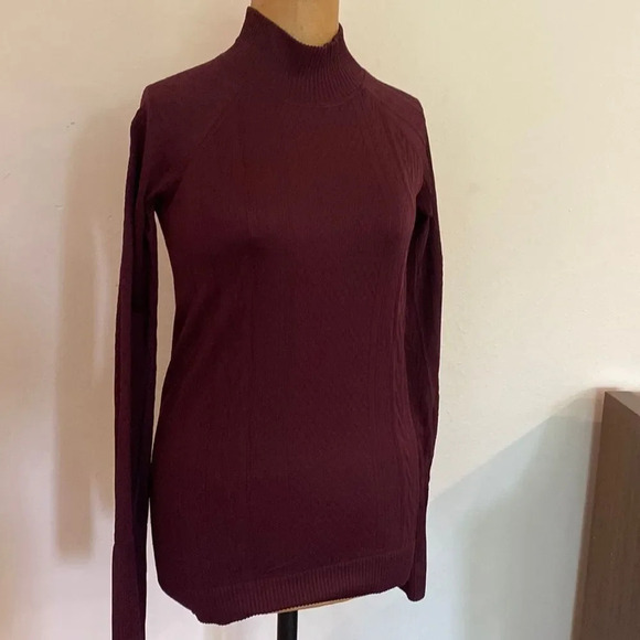 Lululemon sz 6 Lululemon Rest Less Mock Neck
Dark Adobe (plum color) EUC - Picture 1 of 10